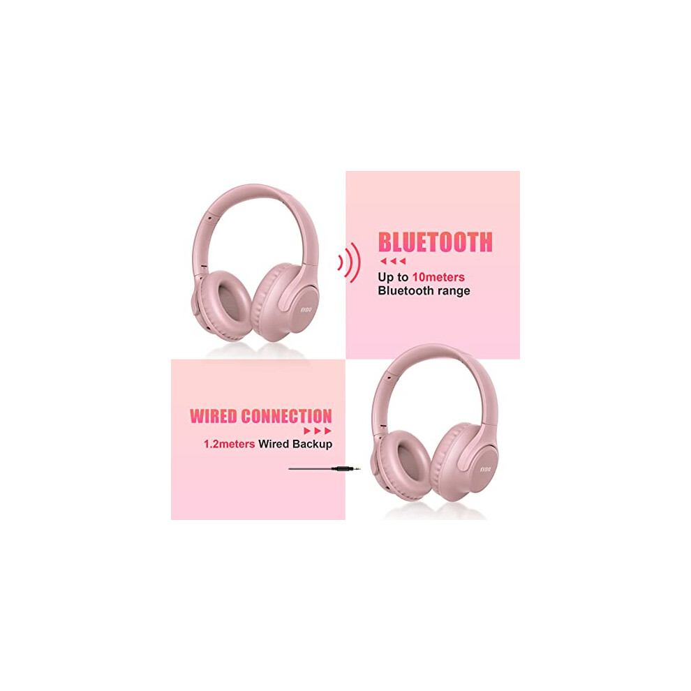 kvidio-bluetooth-headphones-over-ear--65-hours-playtime-wireless-headphones-with-microphone--foldable-lightweight-headset-with-deep-bass--pink