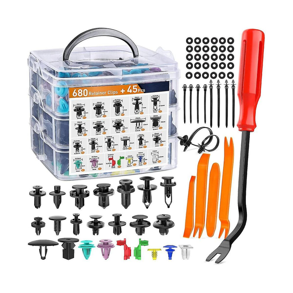 725Pcs Car Push Retainer Clips 9048217221079
