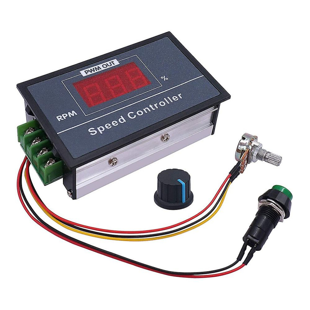 Pwm Dc Motor Speed Controller With Digital Display 30A Pwm Adjustable Speed Stepless Regulator 8238749126602