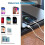 2 Packungen iPhone Ladekabel, Apple Flash Ladegerät USB Kabel 2 Meter 8