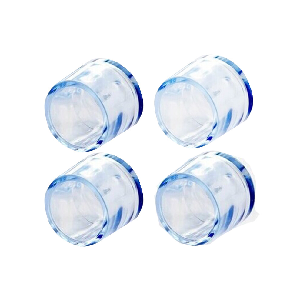 4Pcs Transparent Rubber Furniture Table Chair Leg Floor Feet Cap Cover Protector 15Mm 4851379760110