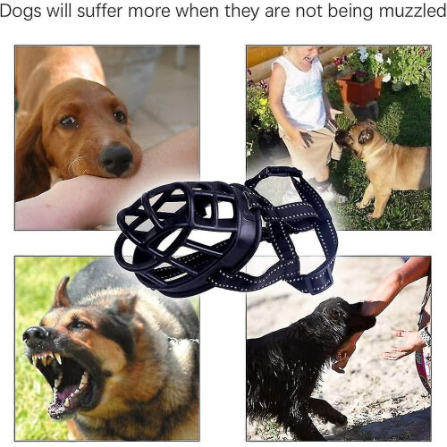 Soft Basket Muzzle For Dogs Secure And Comfortable Fit, Better Prevent Bites, Chewing And Barking Muzzle 2