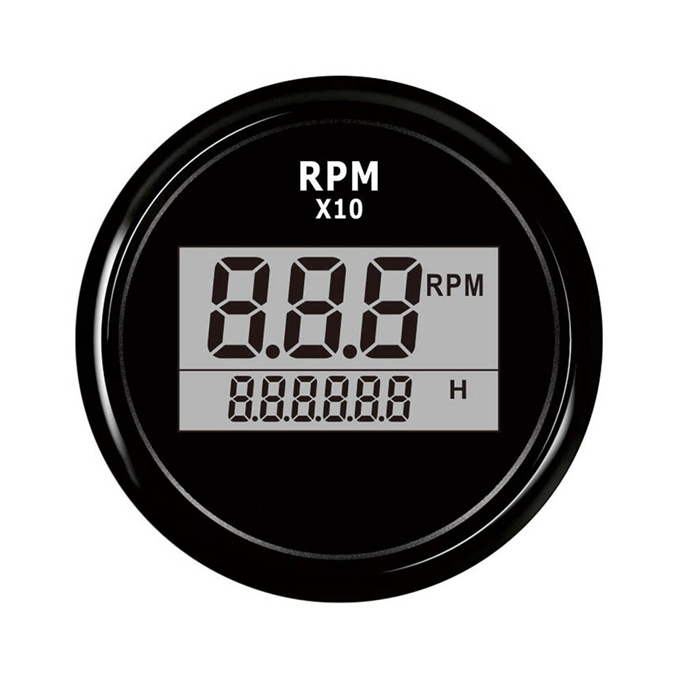 Boat Led Digital Tachometer Engine Hour Meter Marine Outboard Rv Rpm Meter Gauge 4851379769380
