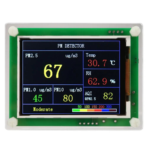 PM1.0 PM2.5 PM10 Detector Module Air Quality Dust Sensor Tester Detector Support Export Data Monitoring 2