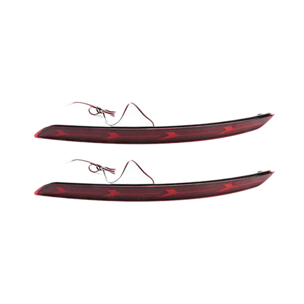 Fluid Style Led Bumper Reflector Tail Lights For 2016 2017 2018 Brake Lights Turn Signal Lights Red 4851379780385