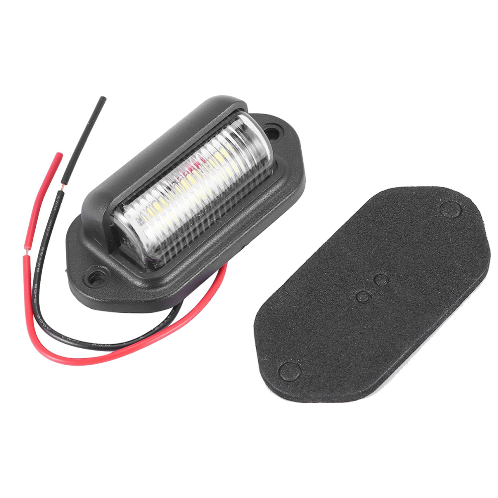 4Pcs 12V 6 Smd Led Exterior License Plate Tag Waterproof License Plate Lamp Tail For Car Truck Rv Trailer Boat Light 4851379779549