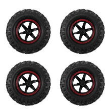 4Pcs 1.9 Inch 96mm 1/10 Scale Tires with Wheel Rim for 1/10 SCX10 CC01 D90 CC01 RC Rock Crawler Parts