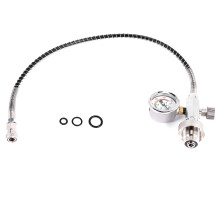 PCP Air Fill Station Charging Adapter for Diving Cylinders with G5/8 Inch Din Adaptor and 50cm Spring Hose