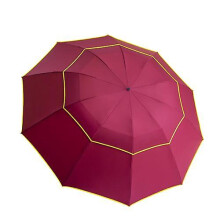 (red) Extra Large Golf Umbrella Folding Umbrella Rainproof Compact Umbrella Oversize. Double Canopy Vented