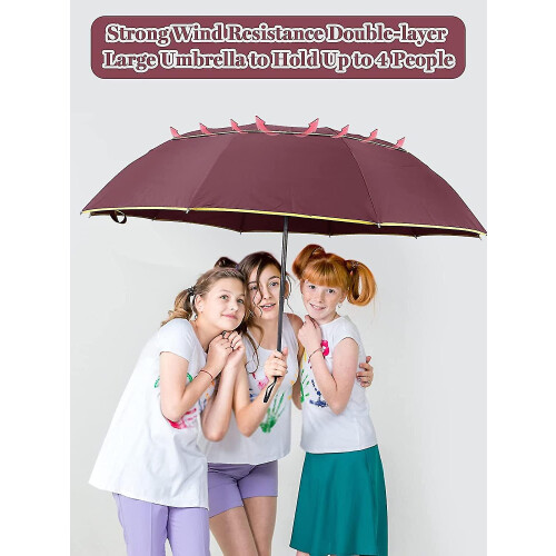 (blue) Extra Large Golf Umbrella Folding Umbrella Rainproof Compact Umbrella Oversize. Double Canopy Vented 1