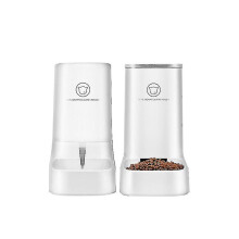 Automatic Pet Feeder And Water Feeder Supplies Automatic Feeder Cat Dry Food Dog Water Bowl Feeder Set Automatic Pet Feed