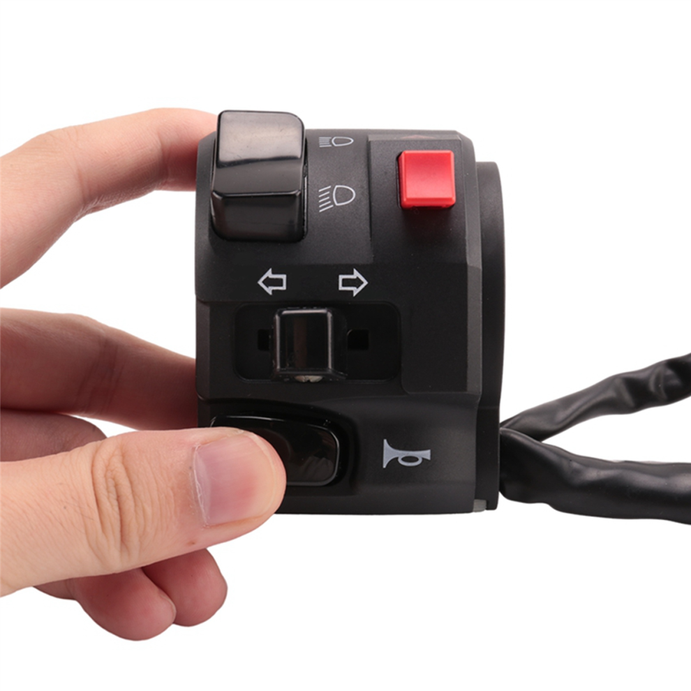 7/8 Inch 22Mm Atv Motorcycle Handlebar Control Switches Left Right For Horn Button Turn Signal Fog Warning Light 4851379786264