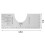 DIY T-Shirt Round Neck Ruler Shirt Collar Centering Alignment Tool Customized Protractor Tailor Household Sewing Tools B 3