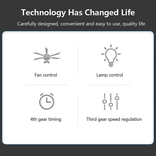 Universal Ceiling Fan Lamp Remote Control Kit Timing Control Switch Adjusted Wind Speed Transmitter Receiver 2