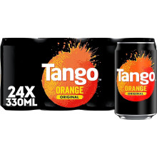 Tango Orange Fizzy Soft Drink 330ml - Pack of 24 (UK)