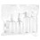 Travel Toiletry Bottle Set Clear Plastic, 7 Pieces 3
