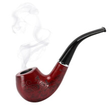 Wooden Smoking Pipe, Classical Detachable Cigarette Tobacco Smoking Pipe Fathers Day Gift, Smoking Wooden Pipe Tobacco 1pcs