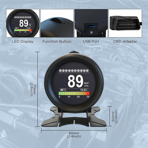 X60 Hud Obd Speedometer Universal 1