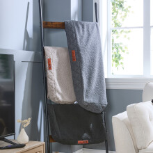 (King, Light Grey) Slumberdown Paws for Slumber Sherpa Pet Bed Cover