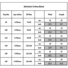1-10 Kids Shorts Sports Waist Short Pants