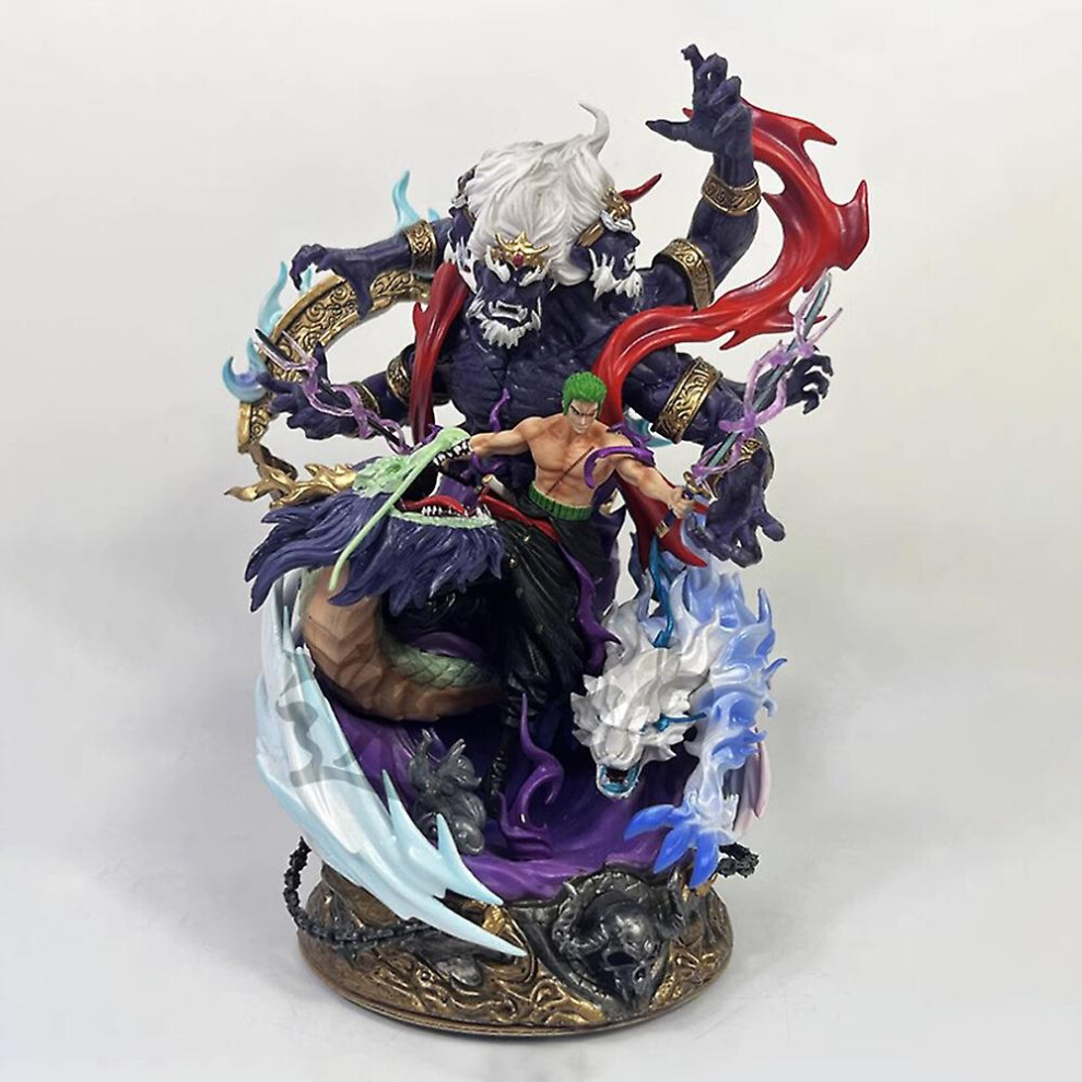 22cm One Piece Figures Zoro Anime Figures Roronoa Zoro Figure Statue Figurine Pvc Gk Model Doll Toys Collection Ornament Gift