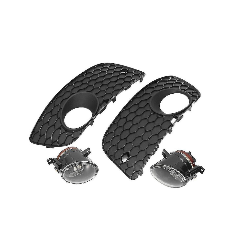 1Set Fog Lamp Grilles Kit Driving For Golf Mk5/Gli 2004-2009 Front Bumper Halogen Fog Lamp Light 8238749136090