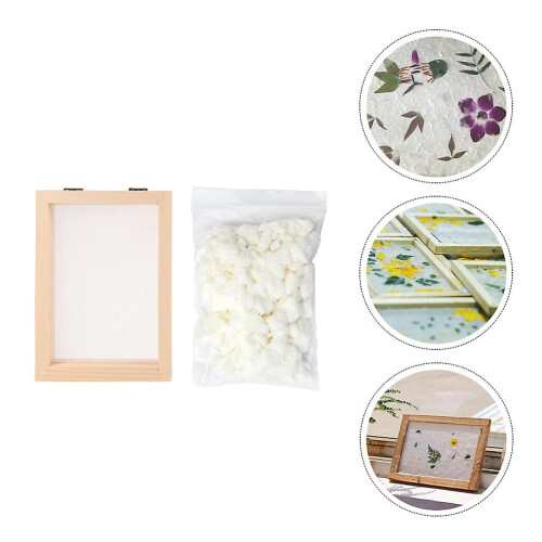 1 Set Of Diy Handmade Paper Making Tools Paper Making Mold Frame Dry Pulp 1