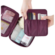 (Purple) Travel Wash Bag For Toiletries, Makeup Cosmetics