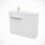 NES Home Nes Home Left Hand Brushed Brass Handles Vanity Unit With Tap WC Unit 7