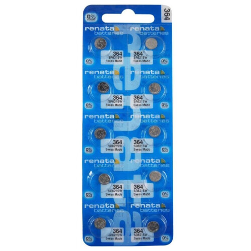 (364) Renata Watch Battery 10X
