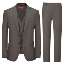 Gioberti Boy's Formal 3 Piece Suit Set, Charcoal, Size 14