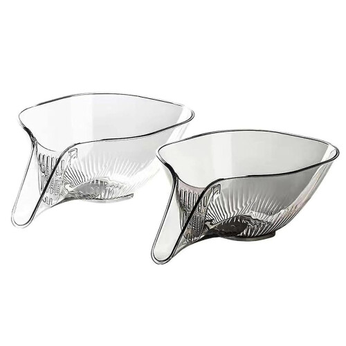 2pcs Multi-functional Drain Basket, Drainage Basket Funnel, Kitchen Sink Drain Basket, Fruit Vegetables Drain Basket