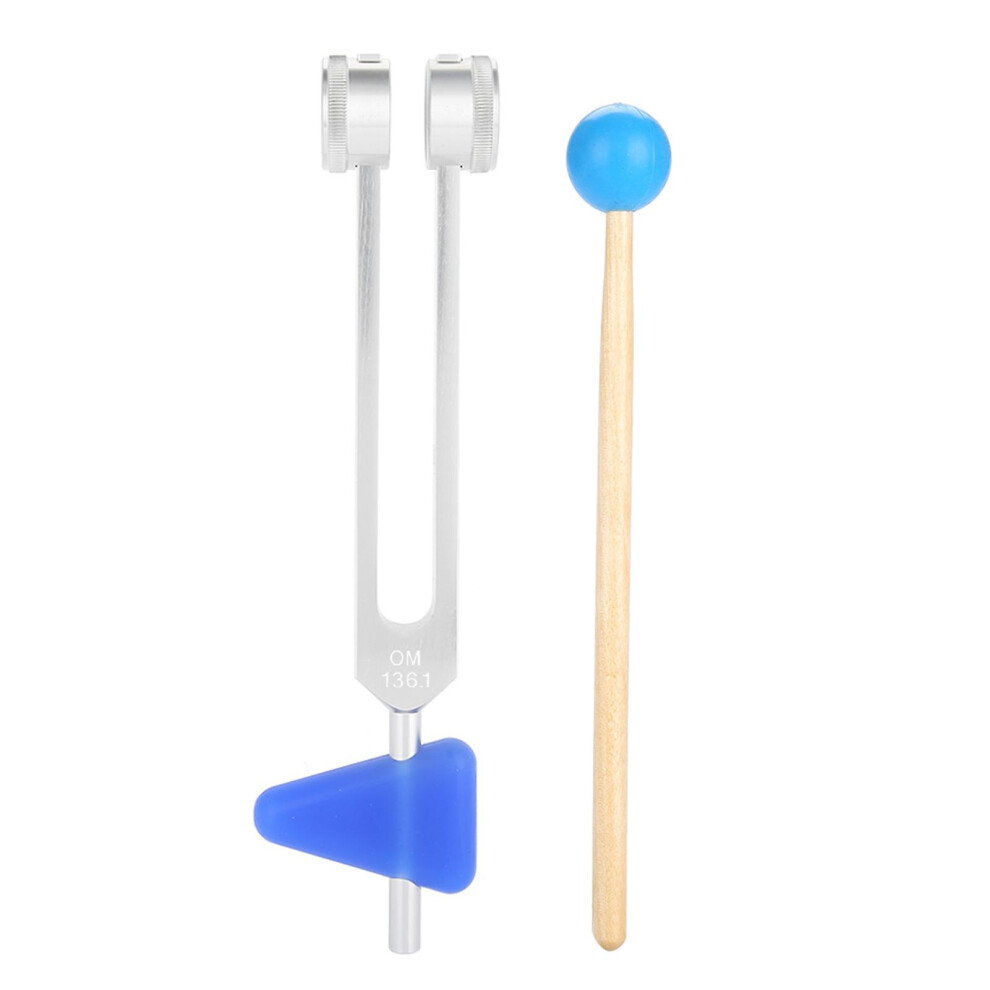 136.1hz Aluminum Alloy Tuning Fork Instrument Kit For Sound Healing Vibration Therapy Tools