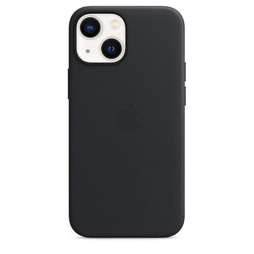 (Midnight Black) Leather Phone Case Compatible With Iphone 13 Mini Leather Case With Magsafe