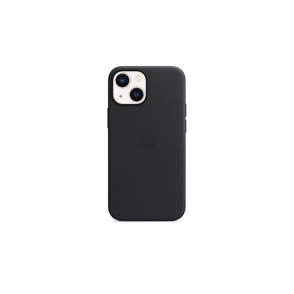 (Midnight Black) Leather Phone Case Compatible With Iphone 13 Mini Leather Case With Magsafe