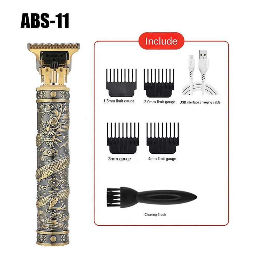 (ABS 11) Men T9 Hair Trimmer Electric Shaver Usb Cordless Hairs Clipper