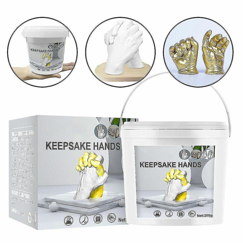 3d Diy Keepsake Hands Casting Kit Couple 3d Mold Family Holding Hand Moulding Gift