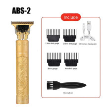 (ABS 2) Men T9 Hair Trimmer Electric Shaver Usb Cordless Hairs Clipper