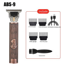 (ABS 9) Men T9 Hair Trimmer Electric Shaver Usb Cordless Hairs Clipper