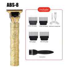 (ABS 8) Men T9 Hair Trimmer Electric Shaver Usb Cordless Hairs Clipper