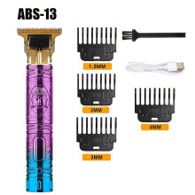 (ABS 13) Men T9 Hair Trimmer Electric Shaver Usb Cordless Hairs Clipper