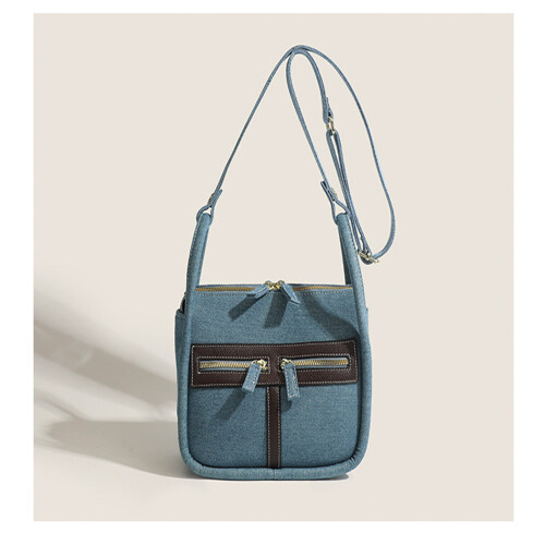 (Dark Blue) Vintage Capacity Box Designer Bag Superlatives Simplicity Retro Crossbody Bags for Women 2