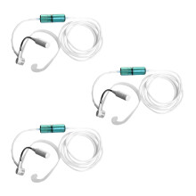3-Pack 2m Silicone Nasal Oxygen Cannulas Reusable Adjustable Tube for 8mm Oxygen Concentrators