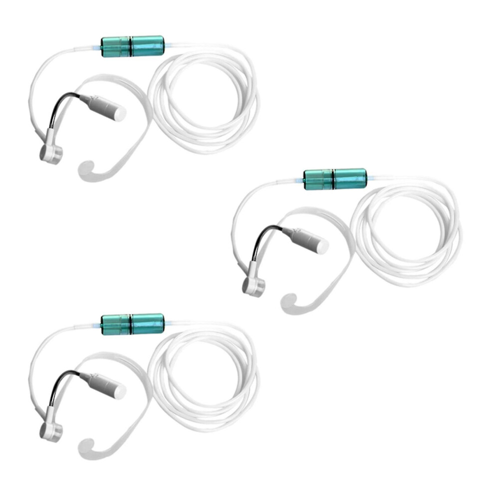 3-Pack 2m Silicone Nasal Oxygen Cannulas Reusable Adjustable Tube for 8mm Oxygen Concentrators