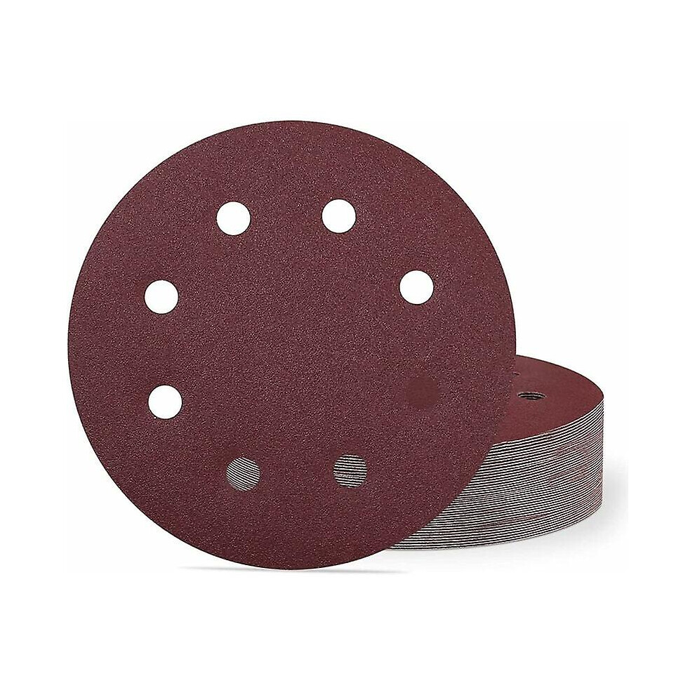 40 Pack 125Mm 240 Grit Sanding Discs - 180Mm Discs - 8 Holes - Wall Sander Sandpaper 8238749139282