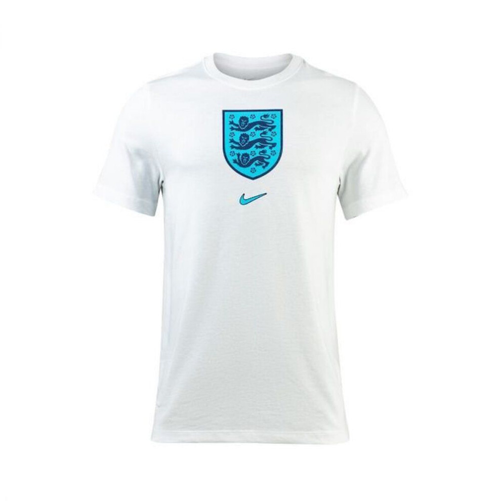 Nike England Kids White Crest T-Shirt 2022/23-Xl Youth (13 To 15 Years)