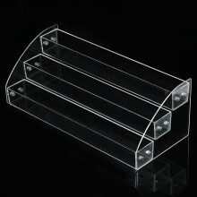 Durable Nail Polish Acrylic Clear Makeup Display Stand Organizer Holder Three Layers