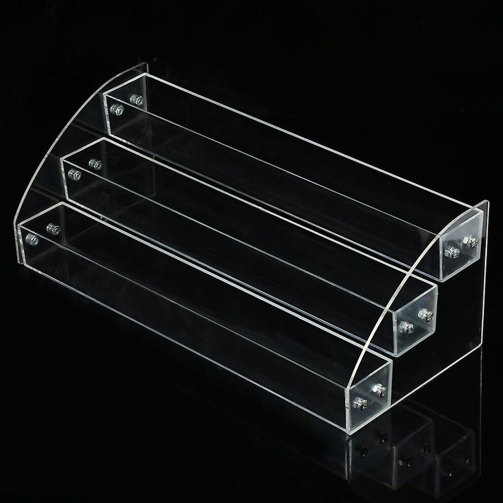 Durable Nail Polish Acrylic Clear Makeup Display Stand Organizer Holder Three Layers