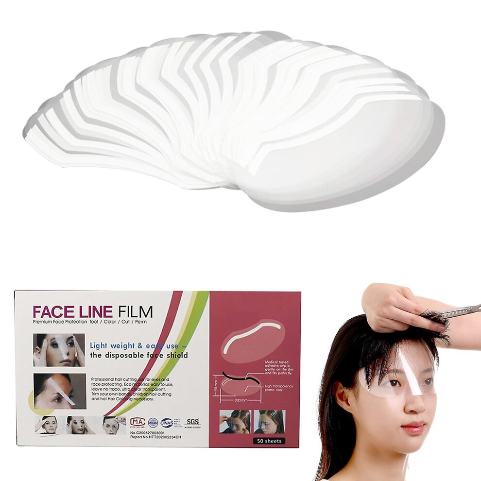 50/100Pcs Clear Face Visor For Microblading, Disposable Face Shields Masks, Transparent Shower Face Shield Eye Protector 8238749140356