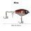 5pcs With Floating Whopper Plopper Fishing Lures Rotating Tail Eco-friendly 4